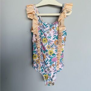 Girls' floral One-Piece Swimsuit 3T